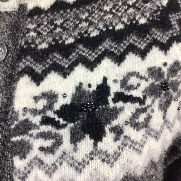 Eddie Bauer Wool Blend Cardigan Sweater Button Down - Picture 4 of 14